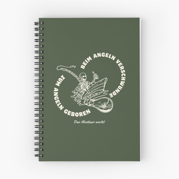 Item preview, Beim Angeln verschwunden - Zum Angeln geboren - Das Abenteuer wartet | Green Background designed and sold by RM-Journey.