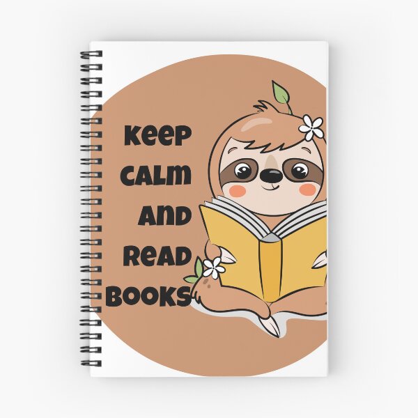 Item preview, Keep calm and read books | sloth reader designed and sold by Mimi Y..