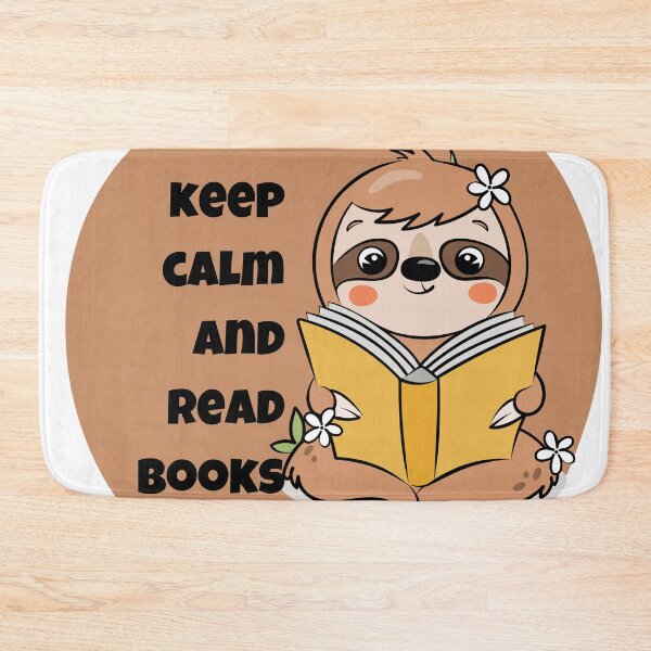 Item preview, Keep calm and read books | sloth reader designed and sold by Mimi Y..
