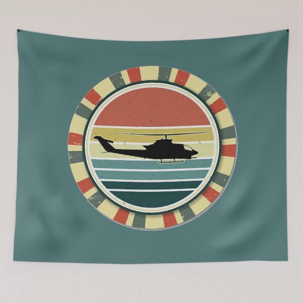 Item preview, RETRO HELICOPTER  designed and sold by THE AMERICAN TEEVANGELIST.