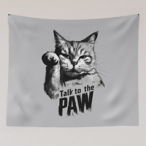 Item preview, Sassy Cat - Talk to the Paw Graphic designed and sold by RuyaFab.
