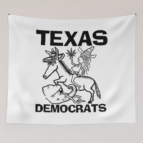 Item preview, TEXAS ~ DEMOCRATS ~ DONKEY TRAMPLING ELEPHANT ~ (V-4-3) designed and sold by RodeoMalibu.