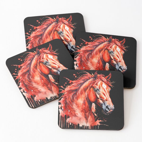 Item preview, Watercolor Red horse designed and sold by aipaint.