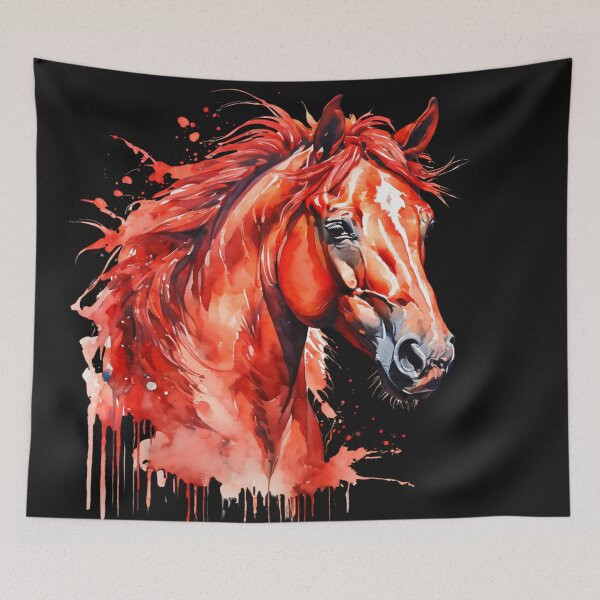 Item preview, Watercolor Red horse designed and sold by aipaint.