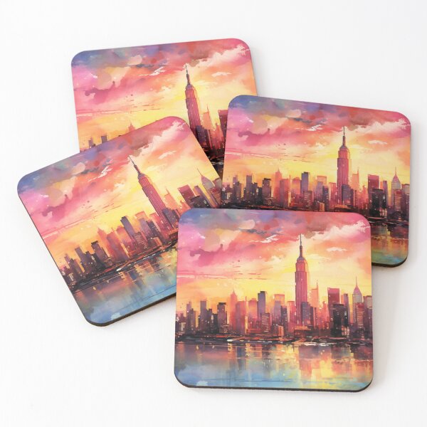Item preview, Crimson Dusk Over Urban Horizon designed and sold by palmyst.