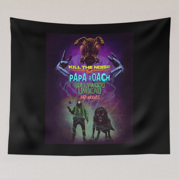 Item preview, Kill The Noise Tour Papa Roach Hollywood Undead Bad Wolves designed and sold by ShantellHall.
