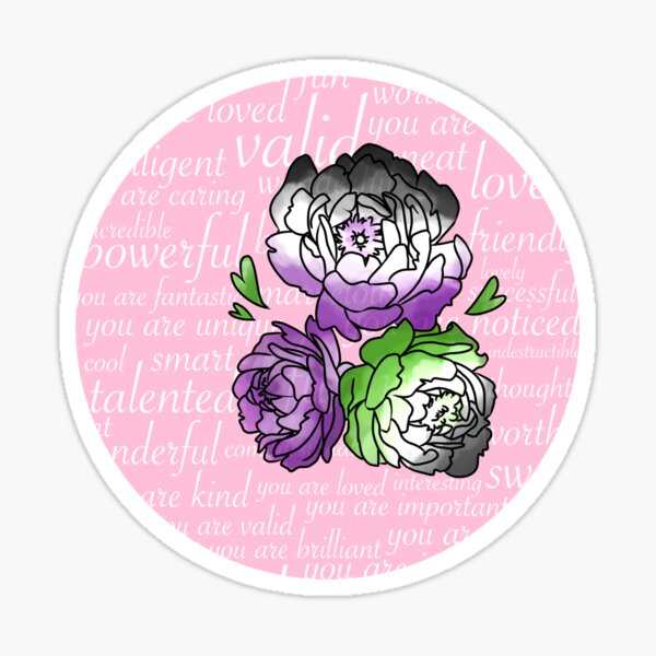 Aro Ace Positivity Sticker