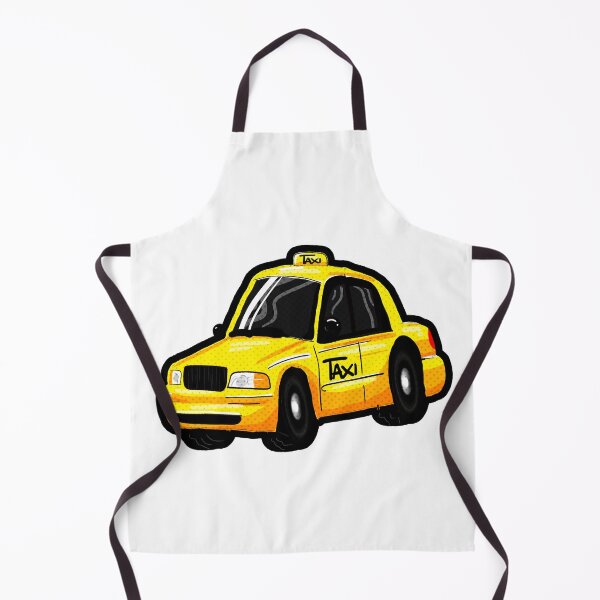 Item preview, Yellow Comic Taxi Car designed and sold by MonkiFlipp.