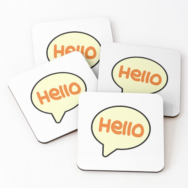 Item preview, Hello Sticker designed and sold by buzztrendshop.