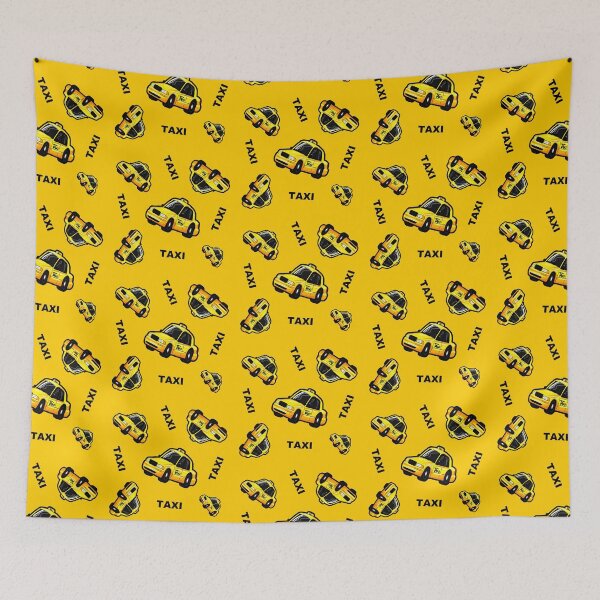 Item preview, Patrón divertido taxi amarillo designed and sold by MonkiFlipp.