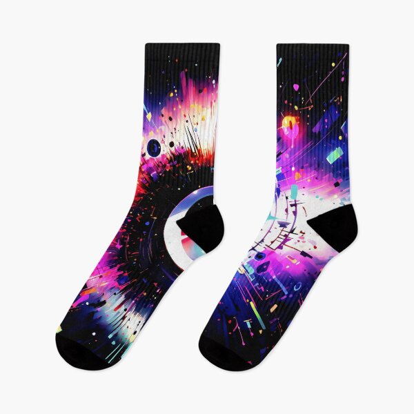 Item preview, Rainbow color splash series, A free-floating magical eyeball drifts in the ethereal realm surrounded by wisps of smoke and shimmering particles, Abstract Inspirations designed and sold by Gabi.Media.