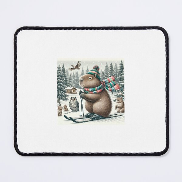 Item preview, Capybara at Ski Resort7 designed and sold by Capybara Art Lover.