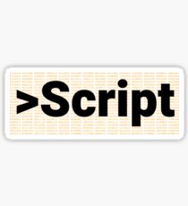 Script Sticker