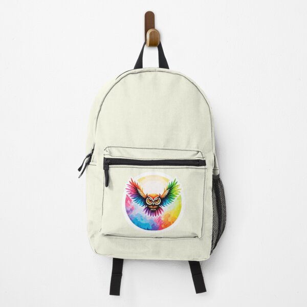 Item preview, Furious Rainbow Owl designed and sold by Delemore Art.