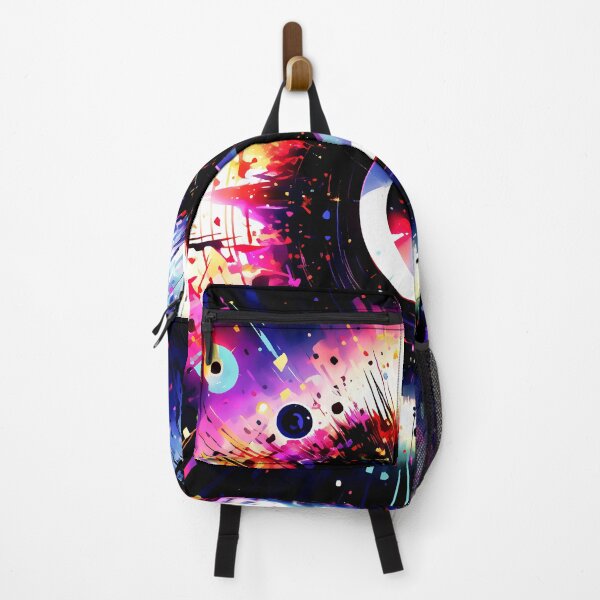 Item preview, Rainbow color splash series, A free-floating magical eyeball drifts in the ethereal realm surrounded by wisps of smoke and shimmering particles, Abstract Inspirations designed and sold by Gabi.Media.