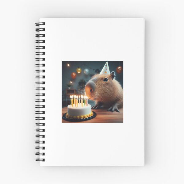 Item preview, Capybara's Birthday-Realistic1 designed and sold by Capybara Art Lover.