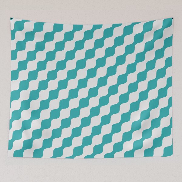Item preview, Sapphire Wave Serenade Pattern Illustration designed and sold by RadDeck.