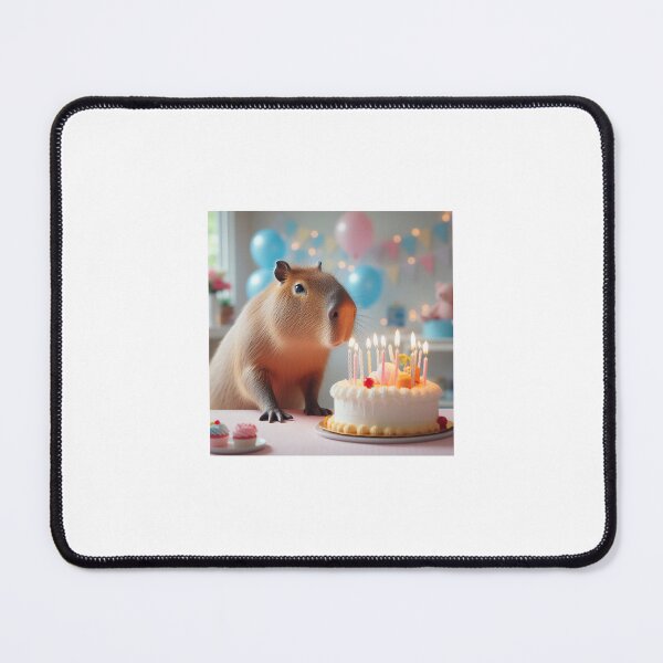 Item preview, Capybara's Birthday-Realistic3 designed and sold by Capybara Art Lover.