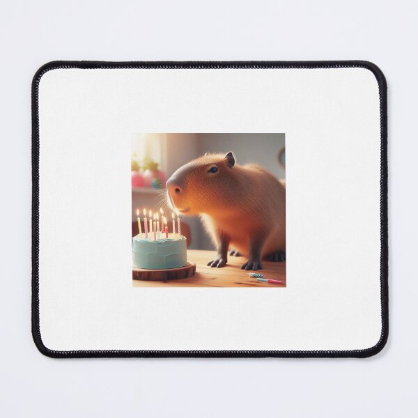 Item preview, Capybara's Birthday-Realistic4 designed and sold by Capybara Art Lover.