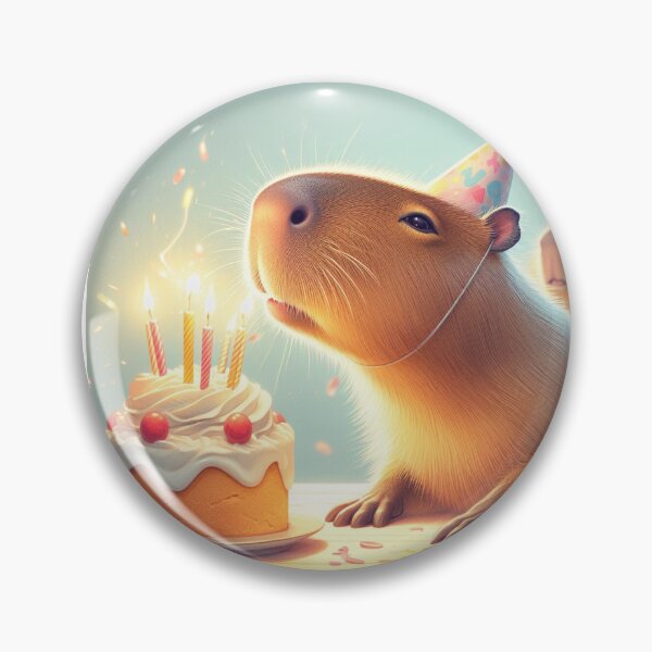 Item preview, Capybara's Birthday2 designed and sold by Capybara Art Lover.