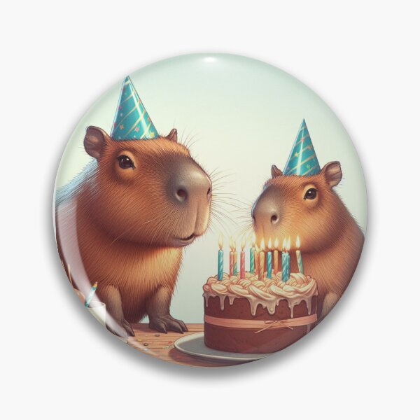 Item preview, Capybara's Birthday3 designed and sold by Capybara Art Lover.