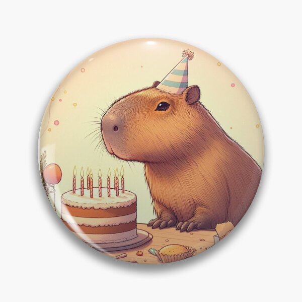 Item preview, Capybara's Birthday5 designed and sold by Capybara Art Lover.