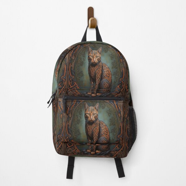 Item preview, Cat Animal Art Celtic Knot designed and sold by druidwolfart.