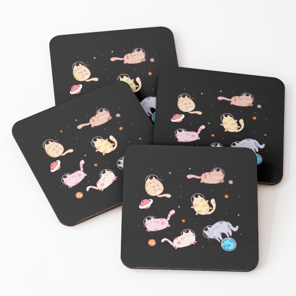 Item preview, Cats in space - funny kitty cats floating in space designed and sold by messy-nessie.