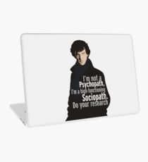Sherlock - Psychopath/ Sociopath Laptop Skin