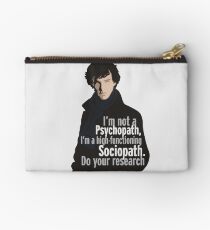 Sherlock - Psychopath/ Sociopath Studio Pouch
