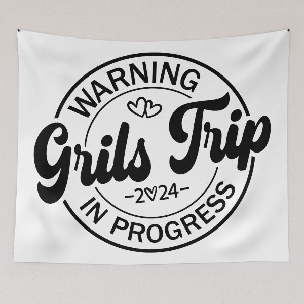 Item preview, Warning Girls Trip In Progress designed and sold by Hairball-Pets.