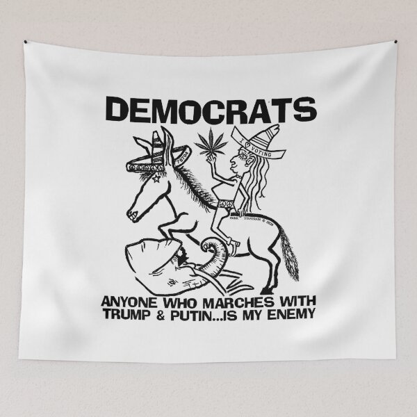 Item preview, DEMOCRATS ~ ANYONE WHO MARCHES ~ TRUMP & PUTIN ~ DONKEY ~ ELEPHANT ~ (V-6-88) designed and sold by RodeoMalibu.
