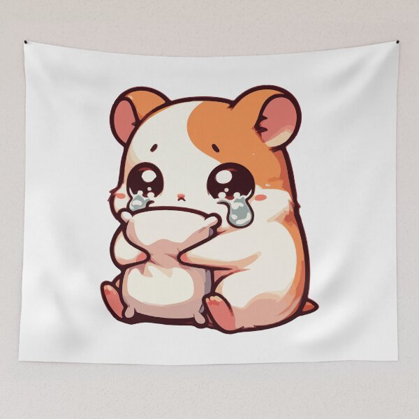 Item preview, Kawaii Crying Sad Hamster designed and sold by TomFrontierArt.