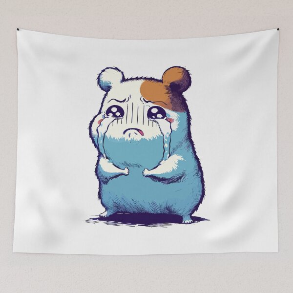 Item preview, Crying Sad Hamster designed and sold by TomFrontierArt.