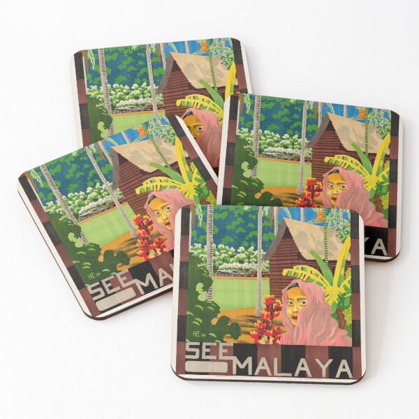 Artikelvorschau, Malaysisches Vintage-Reiseplakat entworfen und verkauft von gliyj.