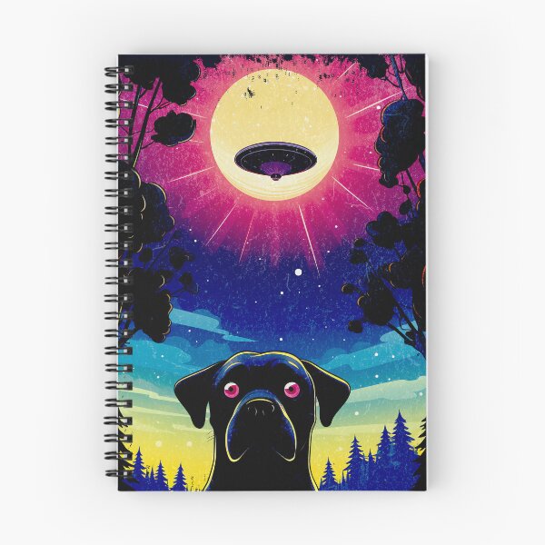 Item preview, Funny LabradorPuppy Surprised by a UFO, Alien Humor designed and sold by madtoyman.
