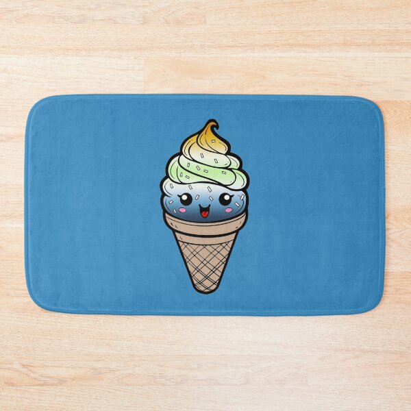 Item preview, Sweet AroAce Agender Pride Flag Ice Cream, Subtle AroAce Agender Kawaii Ice Cream Cone Design designed and sold by Travelslightly.