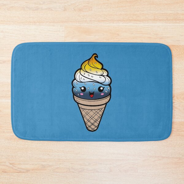 Item preview, Sweet AroAce Pride Flag Ice Cream, Subtle AroAce Kawaii Ice Cream Cone Design designed and sold by Travelslightly.
