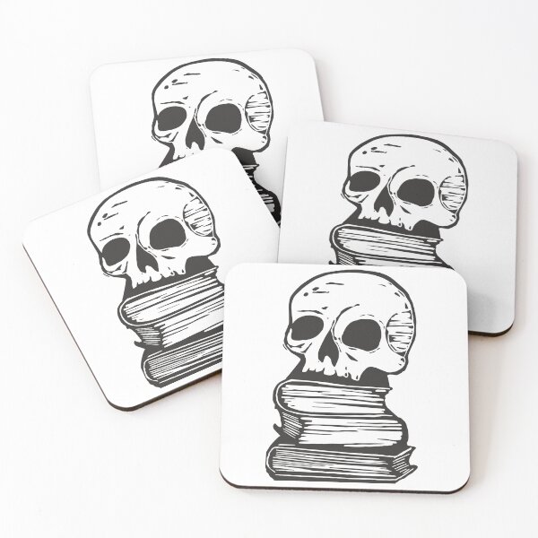 Item preview, Lesen bis zum Tod - Skull on Books designed and sold by WittenburgArts.