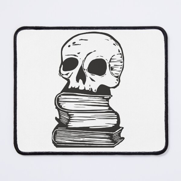 Item preview, Lesen bis zum Tod - Skull on Books designed and sold by WittenburgArts.