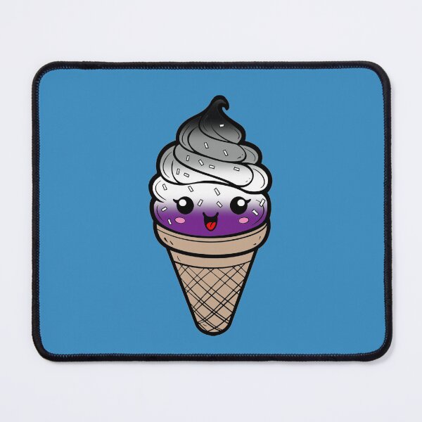 Item preview, Sweet Asexual Pride Flag Ice Cream, Subtle Asexual Kawaii Ice Cream Cone Design designed and sold by Travelslightly.