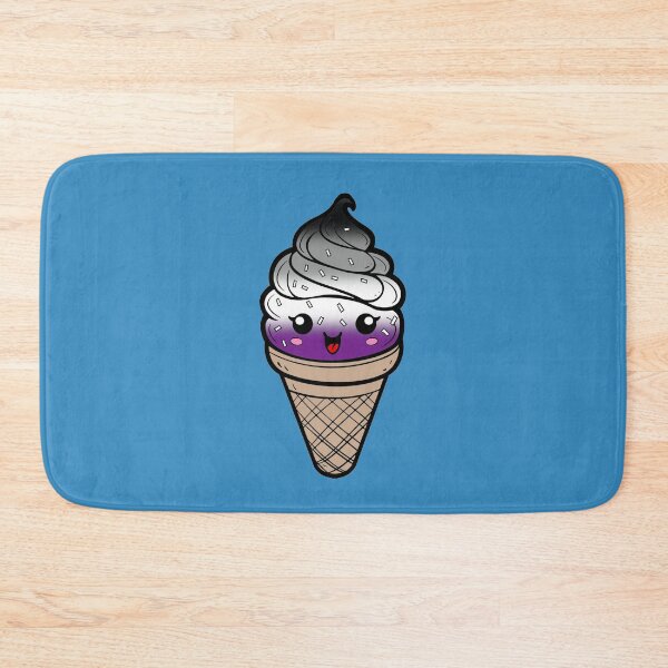 Item preview, Sweet Asexual Pride Flag Ice Cream, Subtle Asexual Kawaii Ice Cream Cone Design designed and sold by Travelslightly.