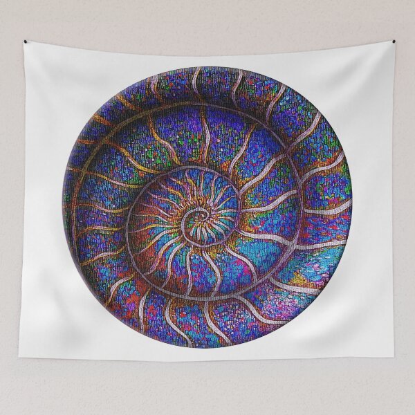 Item preview, Binary Ammonite Fossil Art designed and sold by oz10.