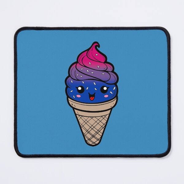 Item preview, Sweet Bisexual Pride Flag Ice Cream, Subtle Bisexual Kawaii Ice Cream Cone Design designed and sold by Travelslightly.