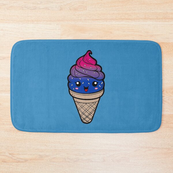 Item preview, Sweet Bisexual Pride Flag Ice Cream, Subtle Bisexual Kawaii Ice Cream Cone Design designed and sold by Travelslightly.
