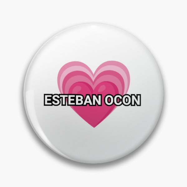 Item preview, Esteban Ocon pink heart designed and sold by TheGrandShopp.