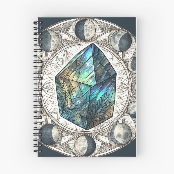 Item preview, Labradorite Healing with Phases of the moon designed and sold by PickledjoArt.