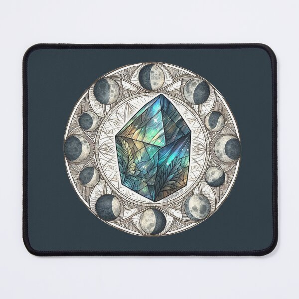 Item preview, Labradorite Healing with Phases of the moon designed and sold by PickledjoArt.
