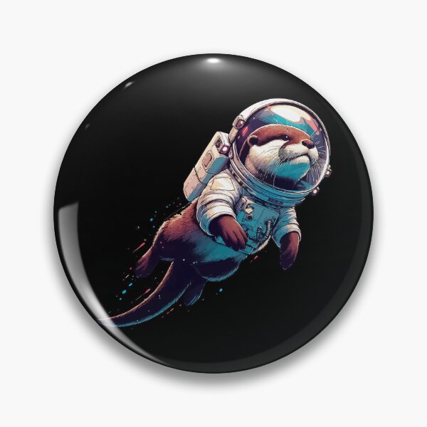 Item preview, Otter Astronaut in Space designed and sold by TomFrontierArt.