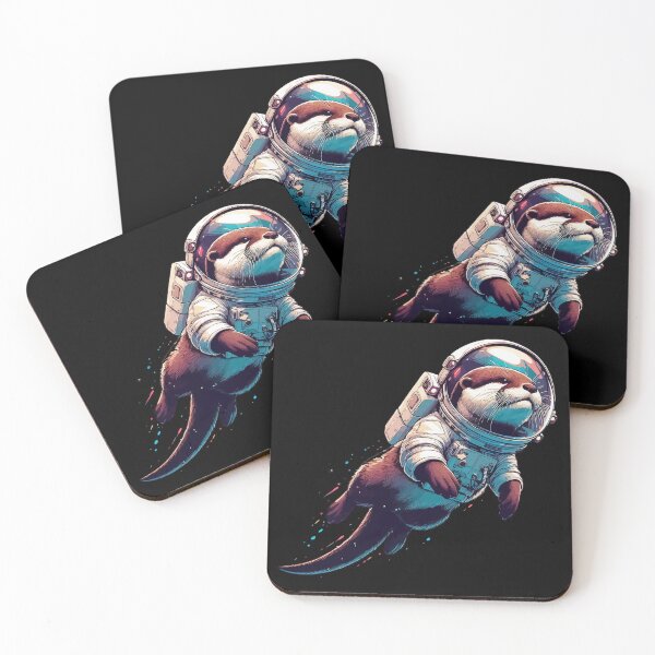 Item preview, Otter Astronaut in Space designed and sold by TomFrontierArt.
